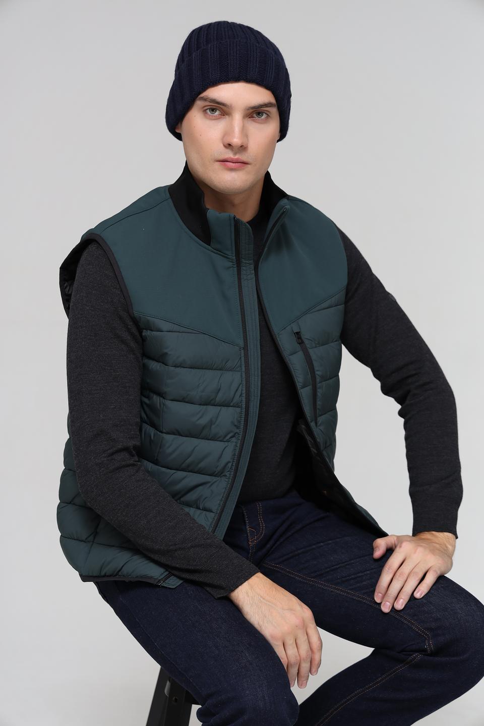 Шапка ADL man вязаная синяя