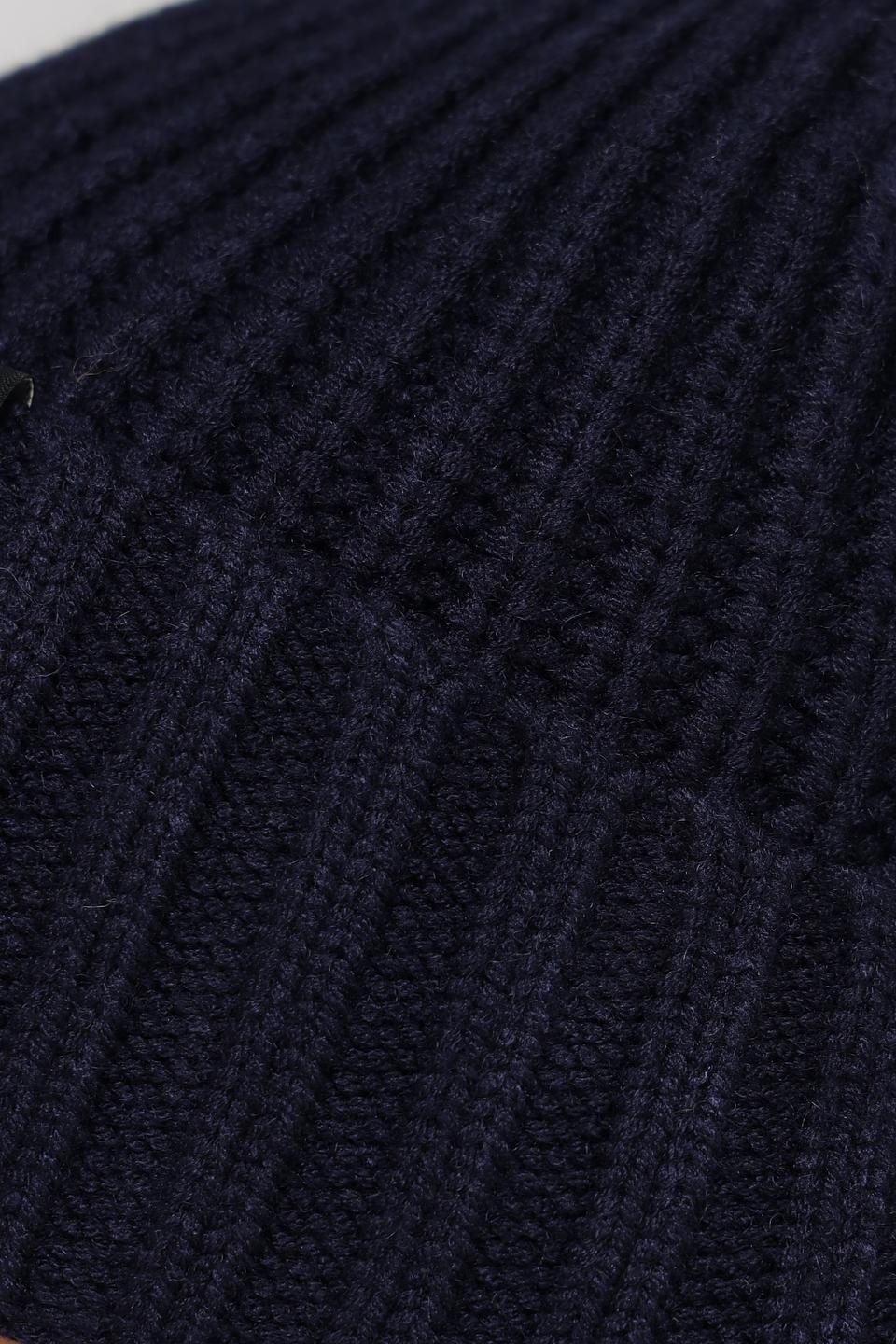 Шапка ADL man вязаная синяя