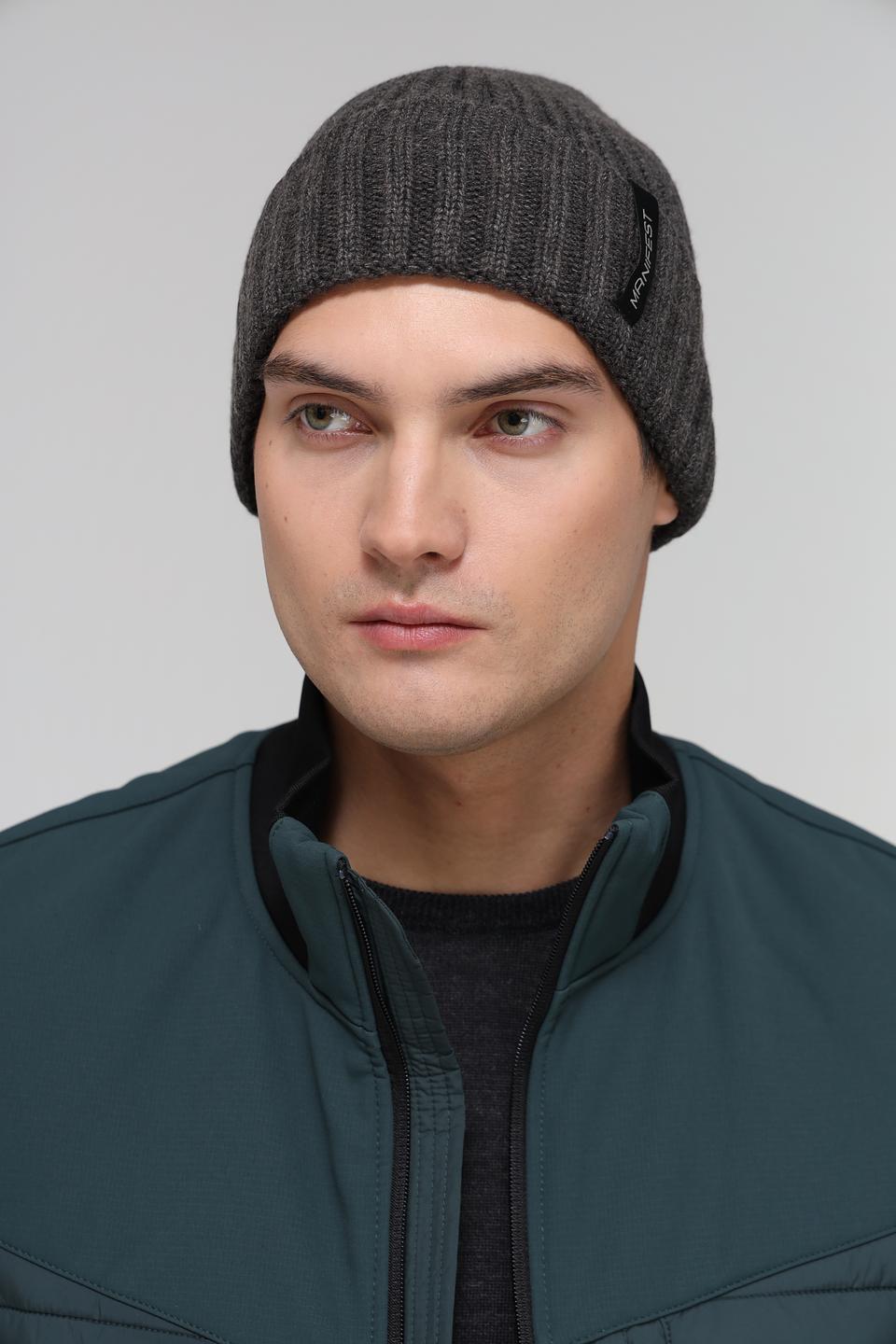 Шапка ADL man серая