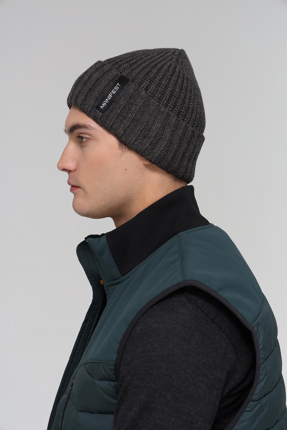 Шапка ADL man серая