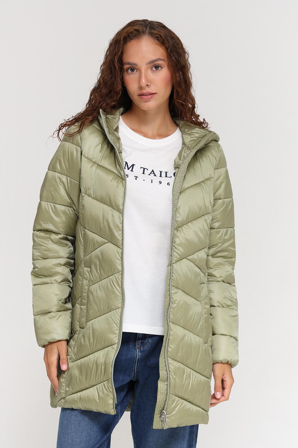 Пальто Tom Tailor стеганое хаки