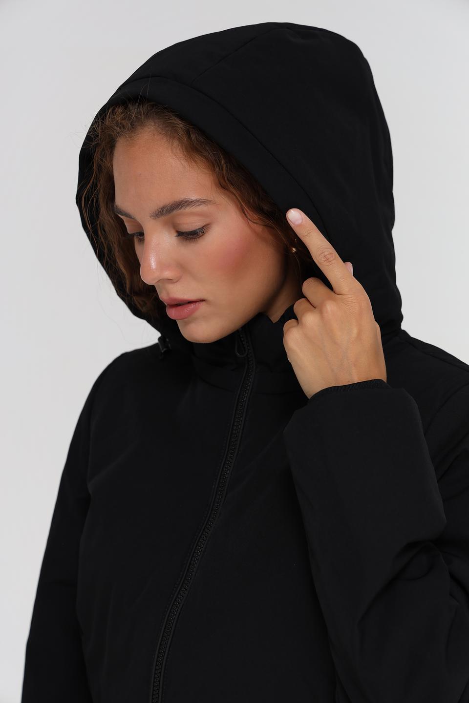 Пальто Tom Tailor стеганое чёрное