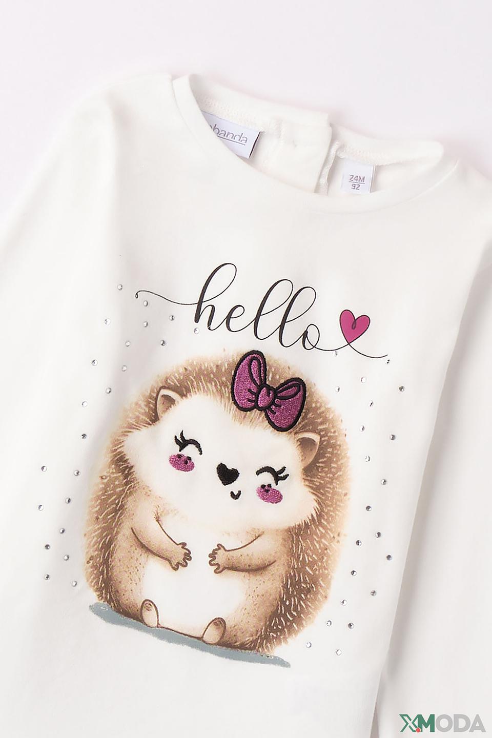 Джемпер Sarabanda дев. с ежиком кремовый