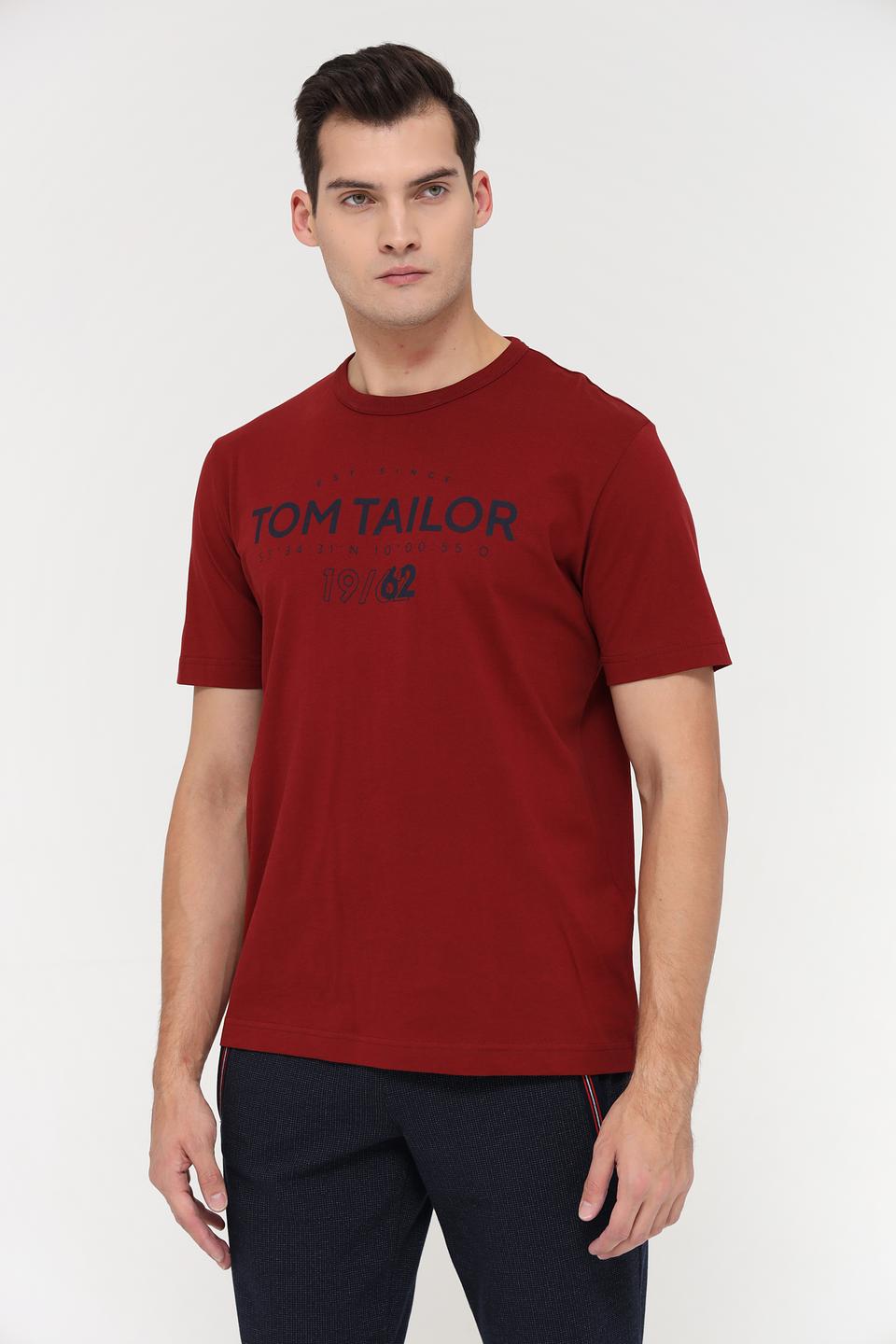 Футболка Tom Tailor бордовая