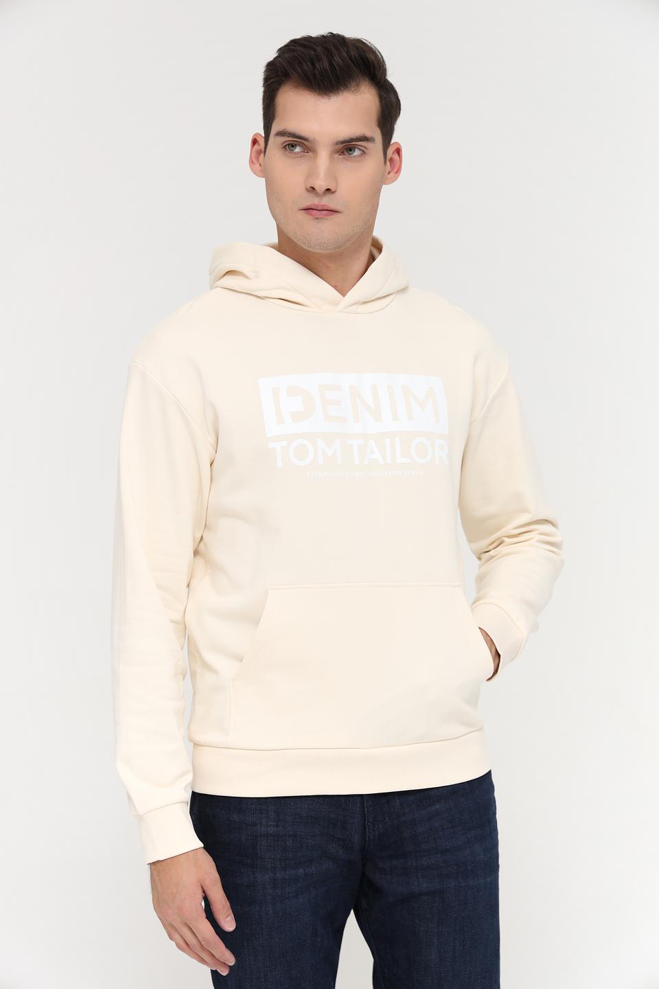 Толстовка Tom Tailor denim бежевая
