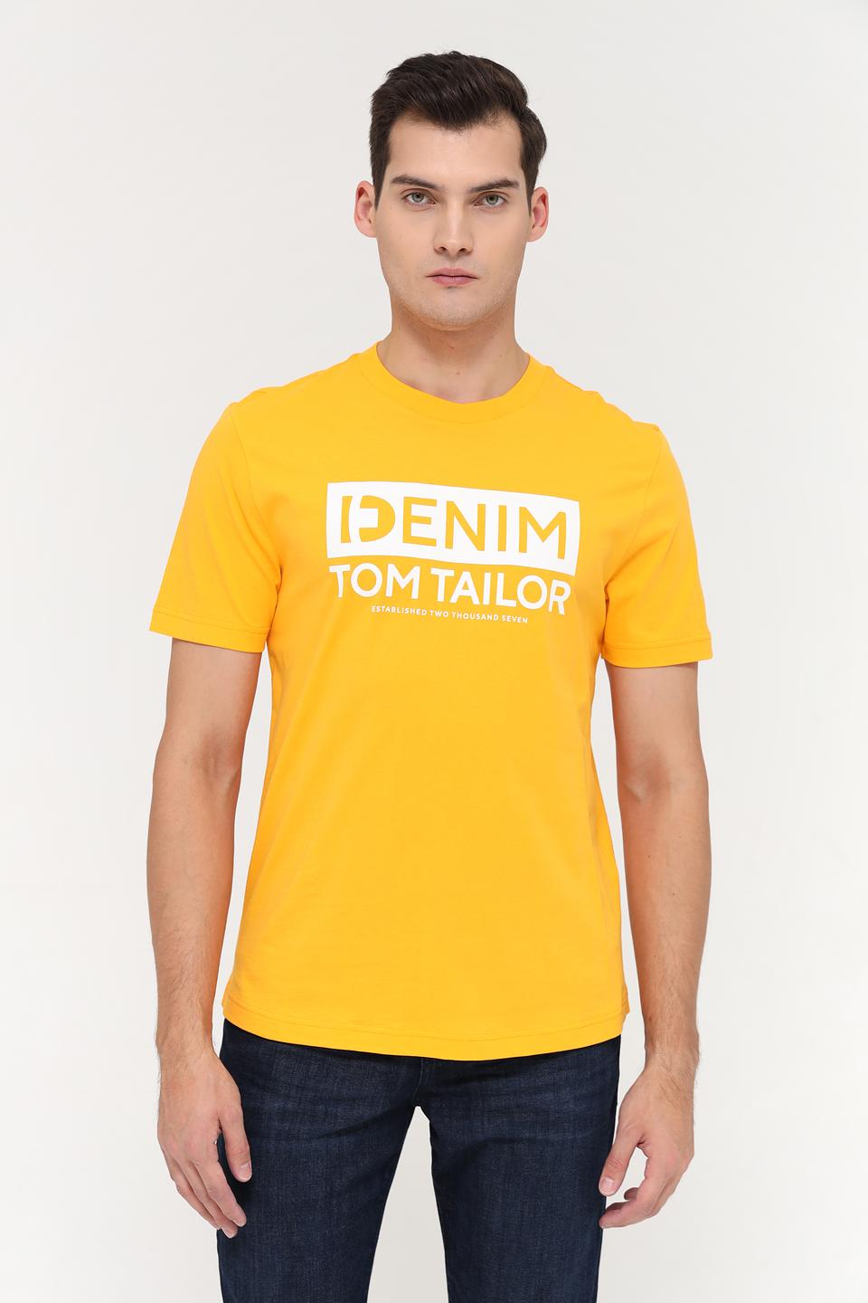Футболка Tom Tailor denim жёлтая