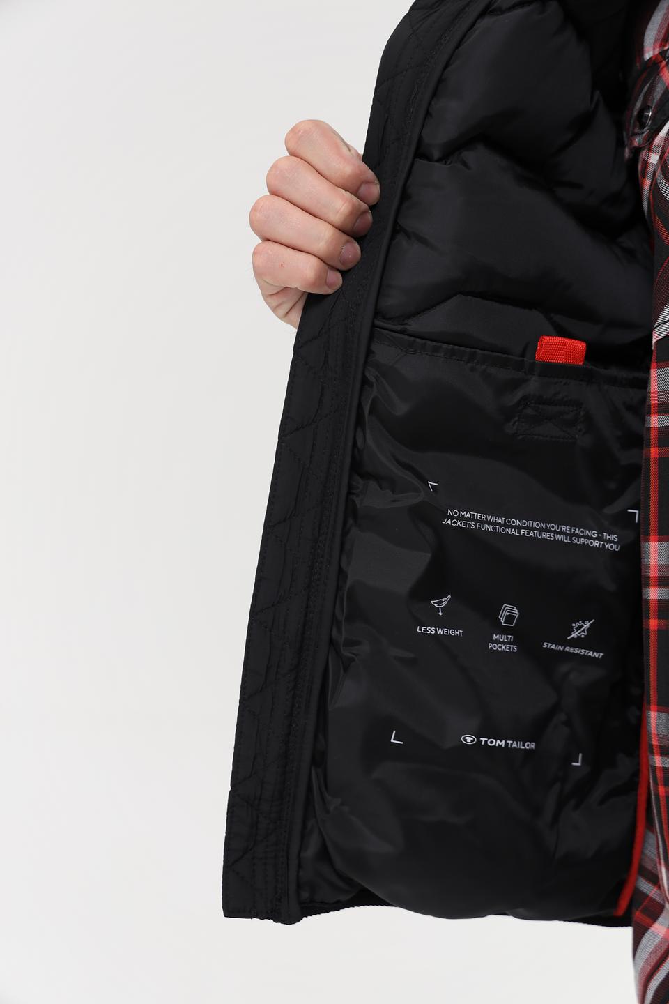 Жилет Tom Tailor стеганый чёрный