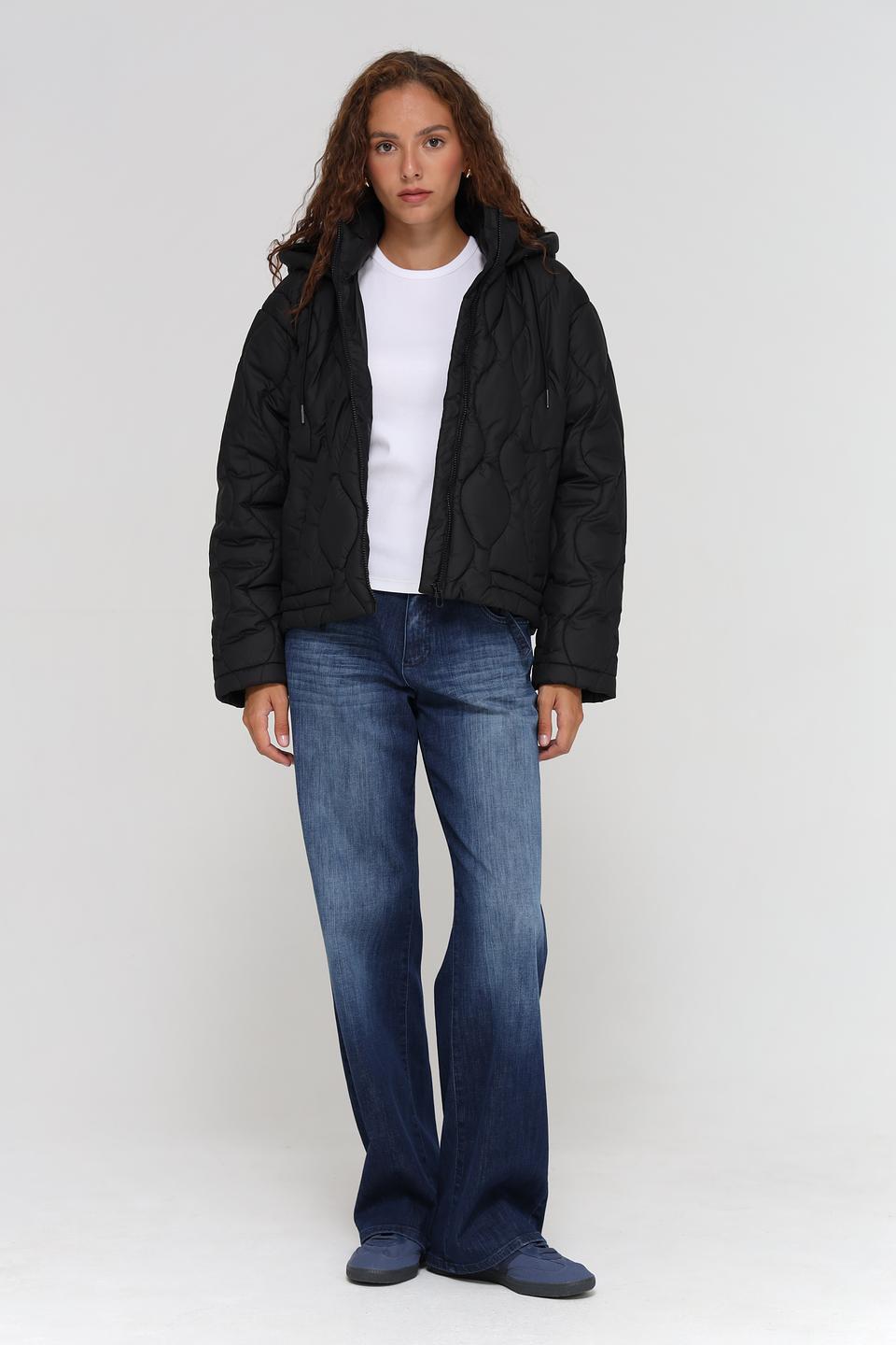 Куртка Tom Tailor стеганая чёрная