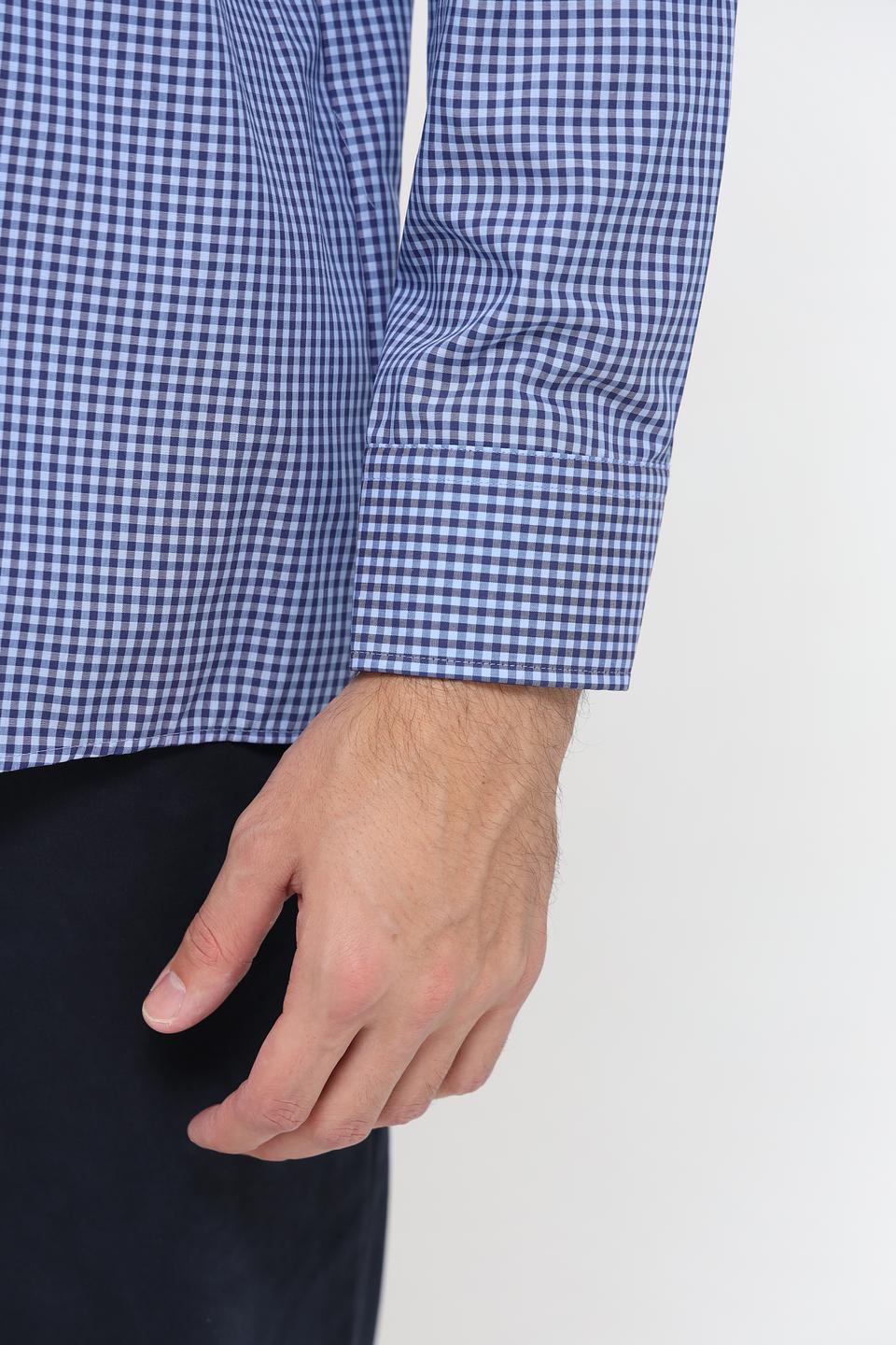 Рубашка Casa Moda в клетку синяя