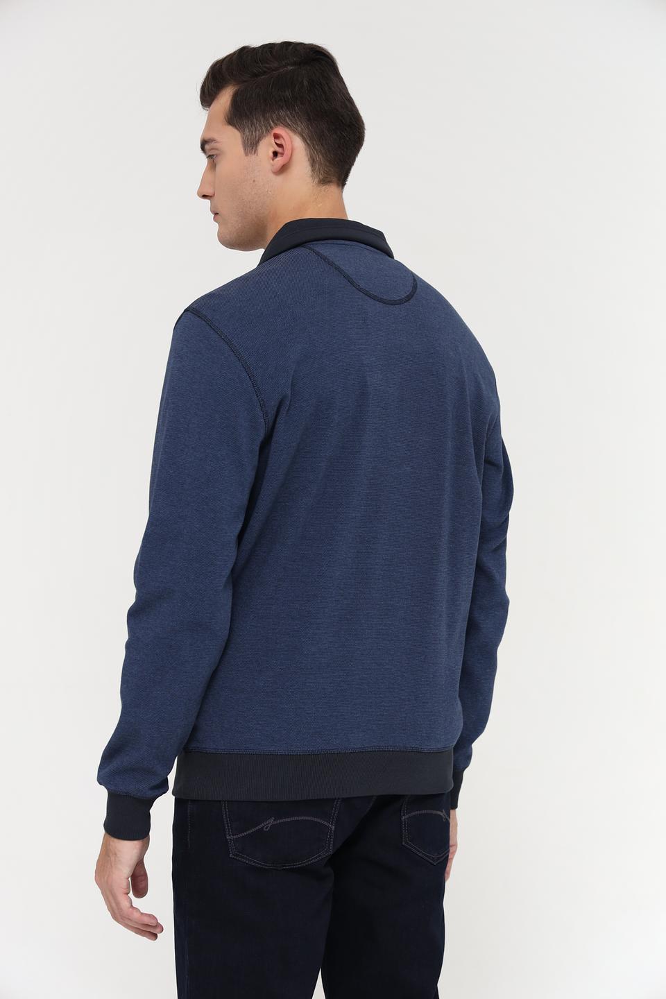 Джемпер Casa Moda с молнией синий