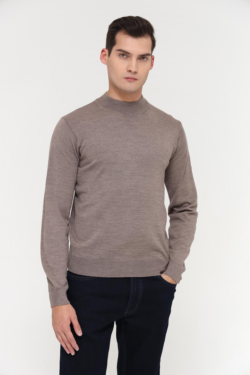 Джемпер Monte Carlo с горлом бежевый