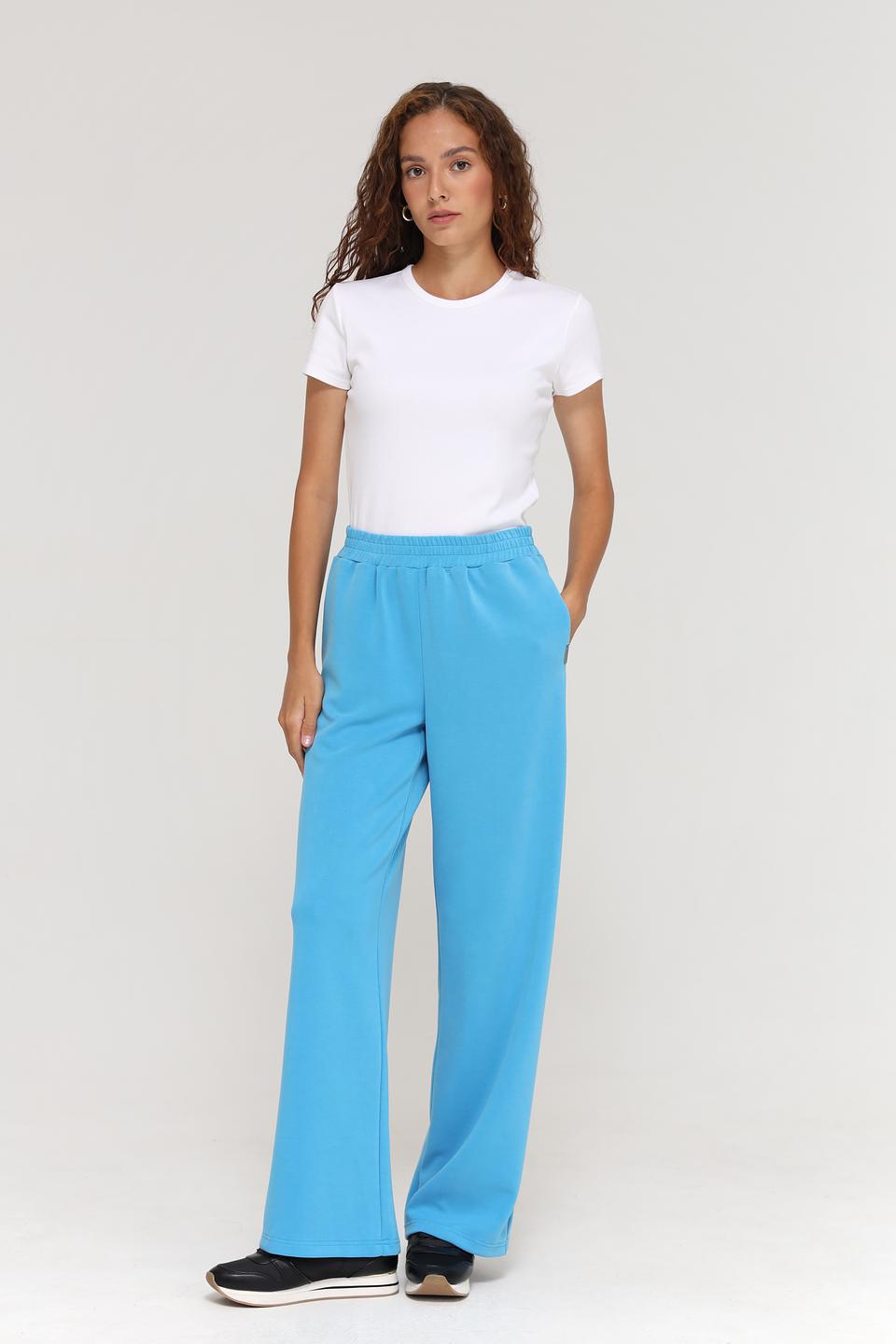 Брюки палаццо Beatris голубые