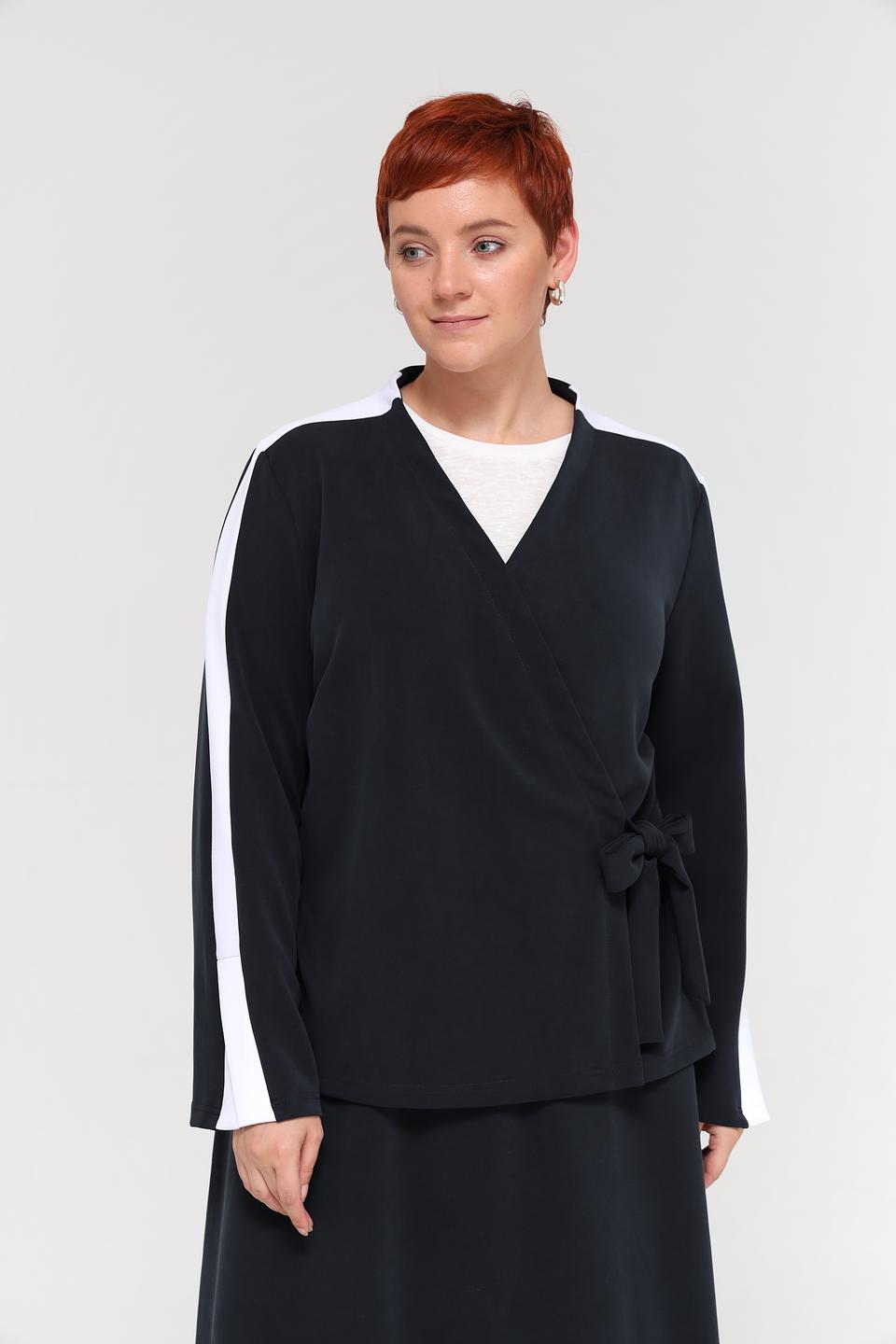 Жакет Beatris с полосками чёрный