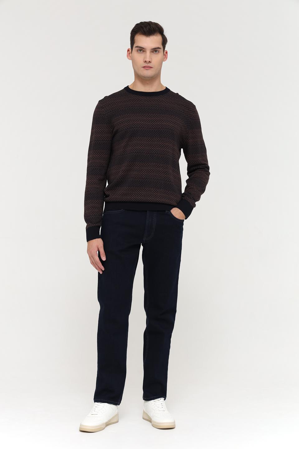 Джемпер Bugatti с узором коричневый