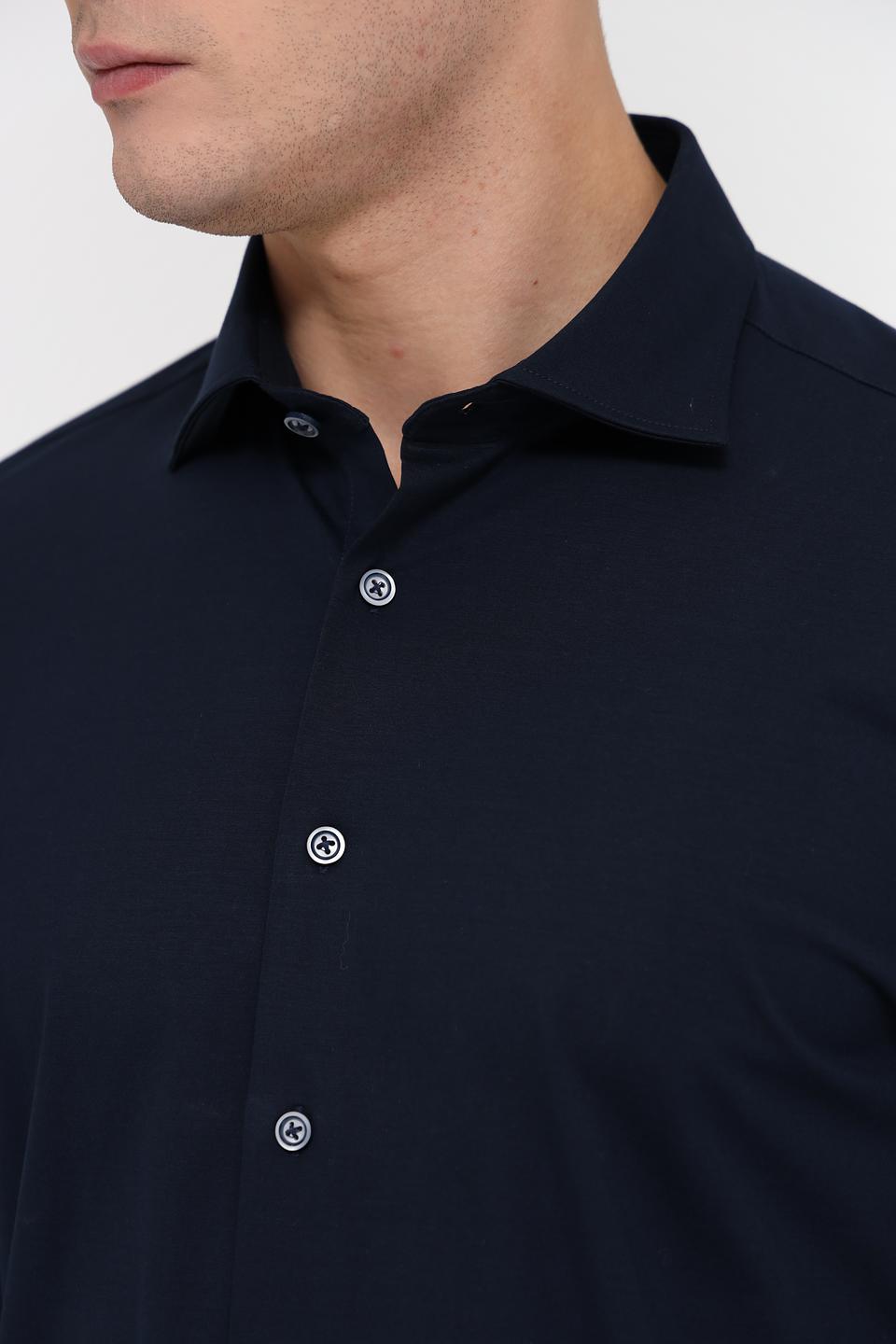 Рубашка Bugatti темно-синяя