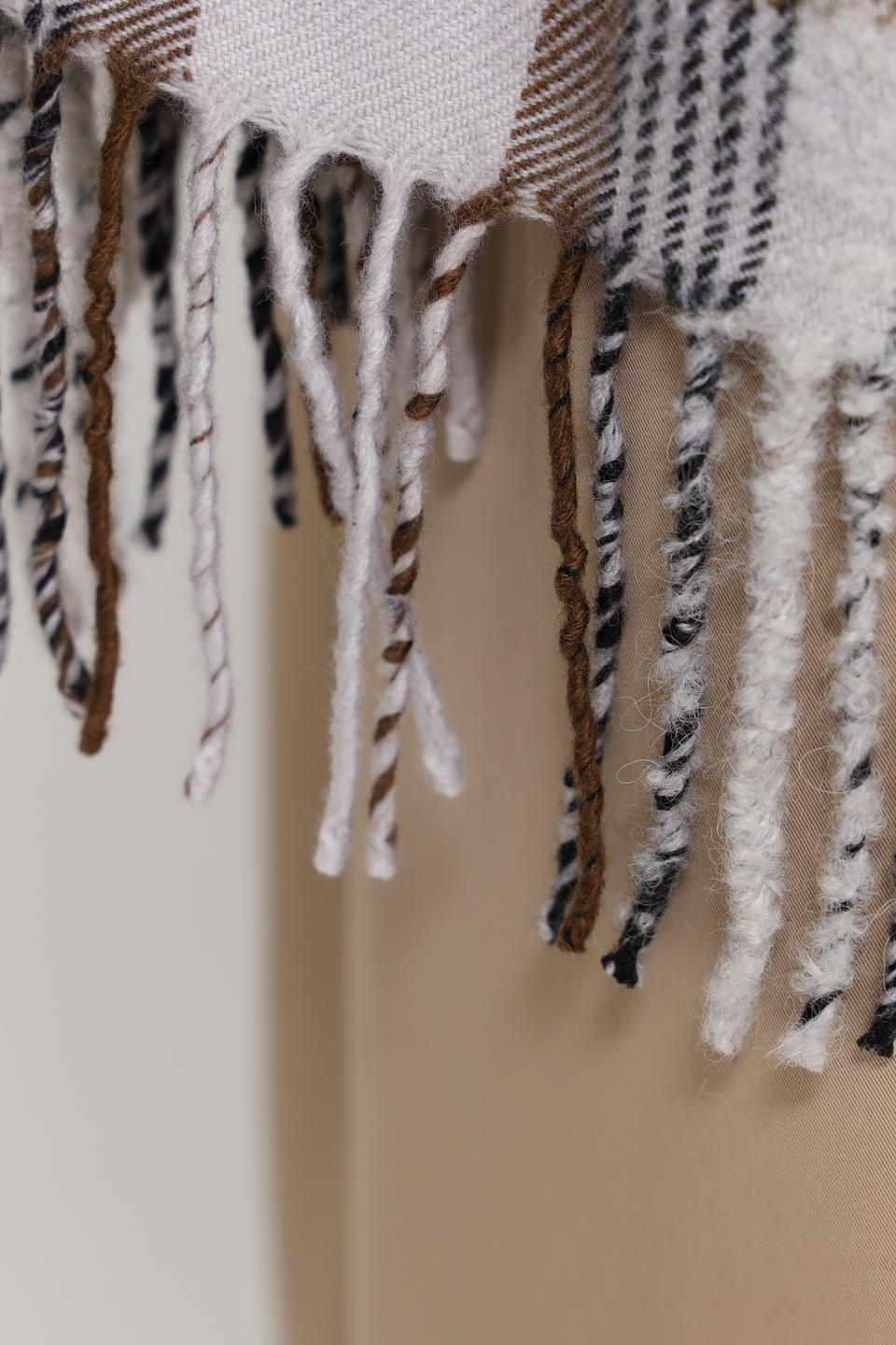 Шарф Annette Gortz в клетку чёрный