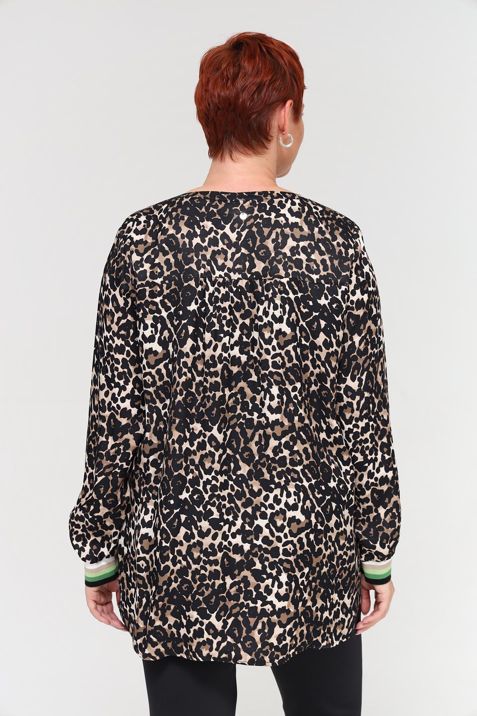 Блуза Frapp с леопардовым принтом
