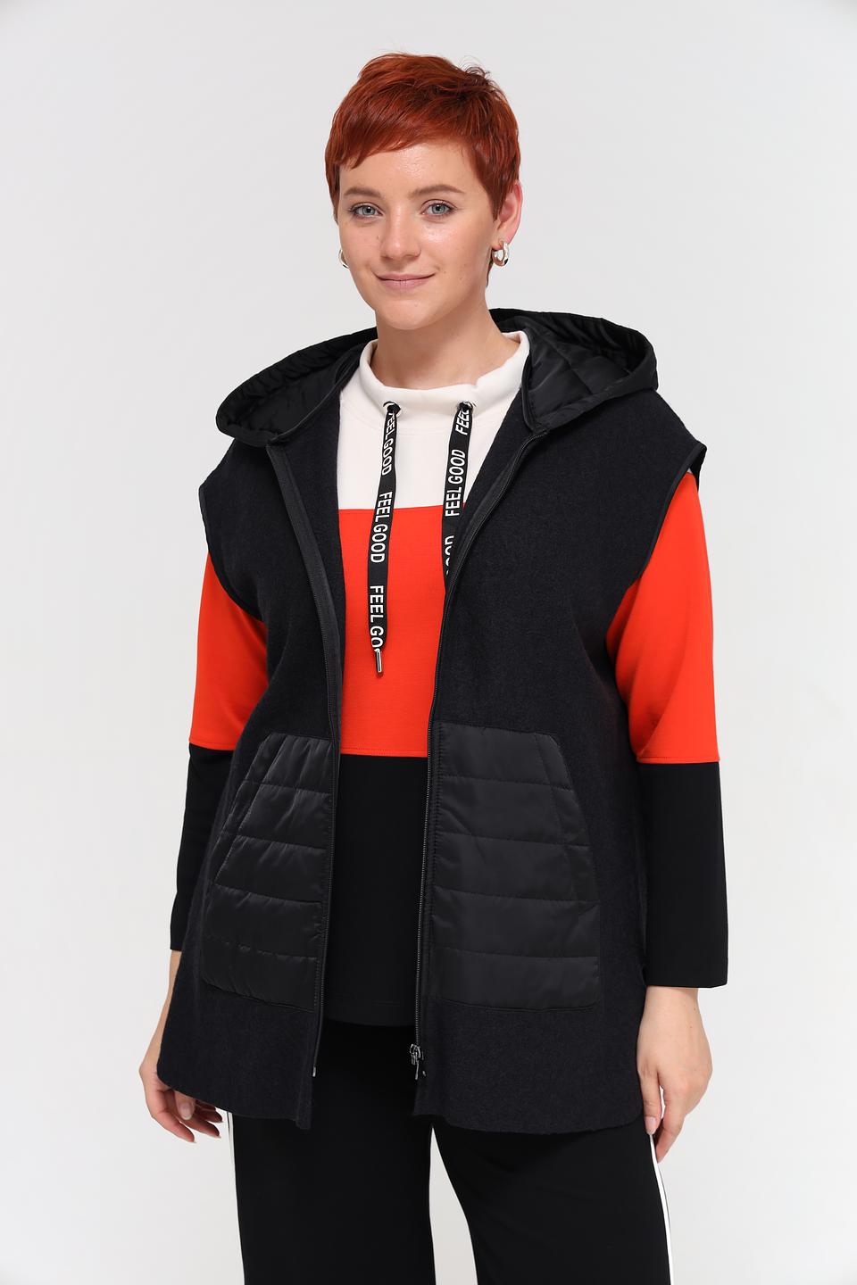 Жилет Doris Streich стеганый черный