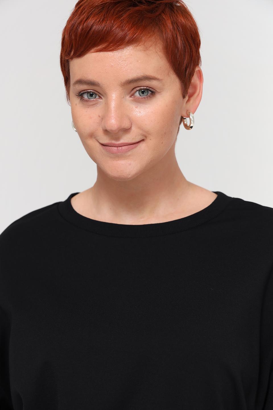 Пуловер Samoon с бахромой чёрный