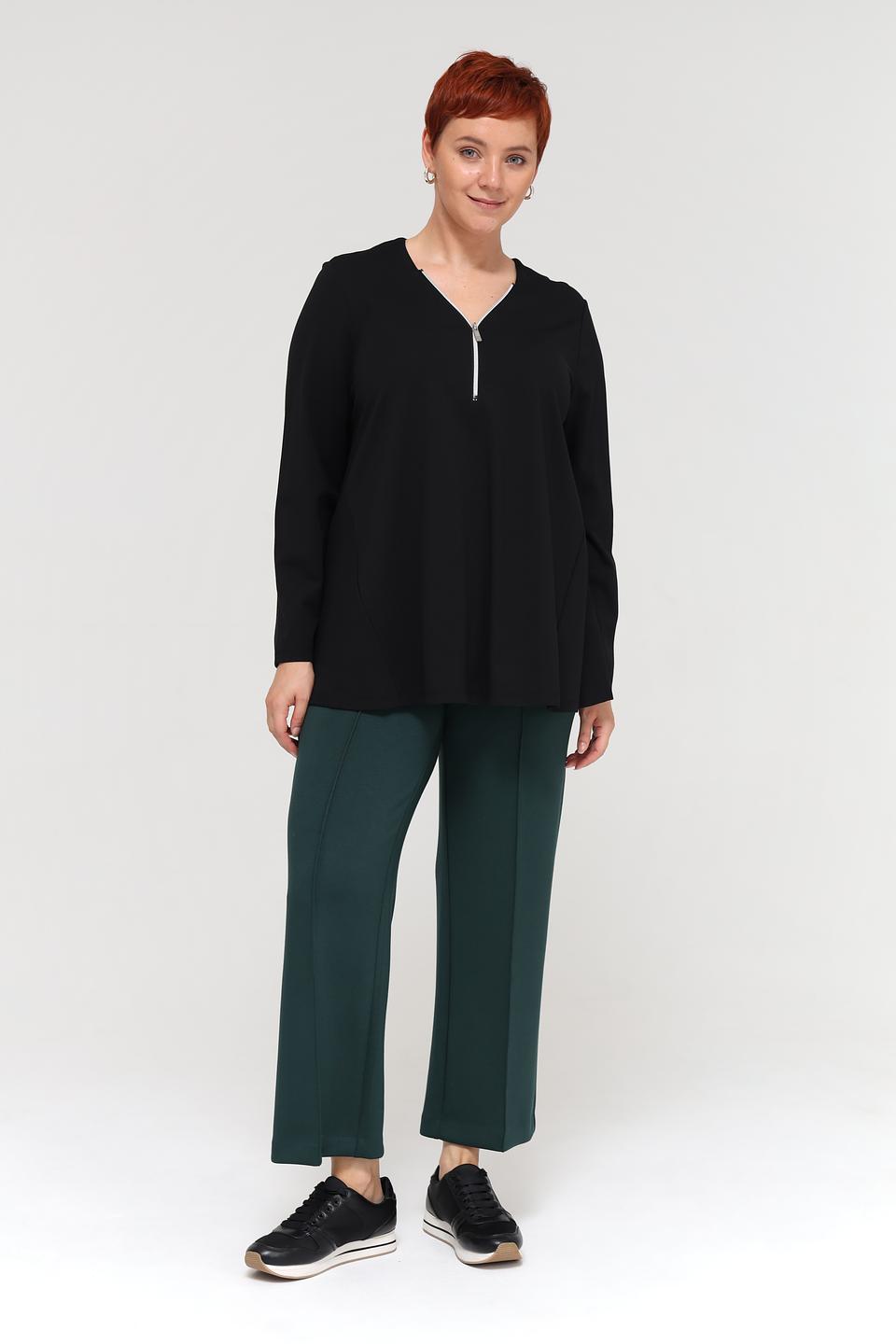 Пуловер Samoon с молнией чёрный