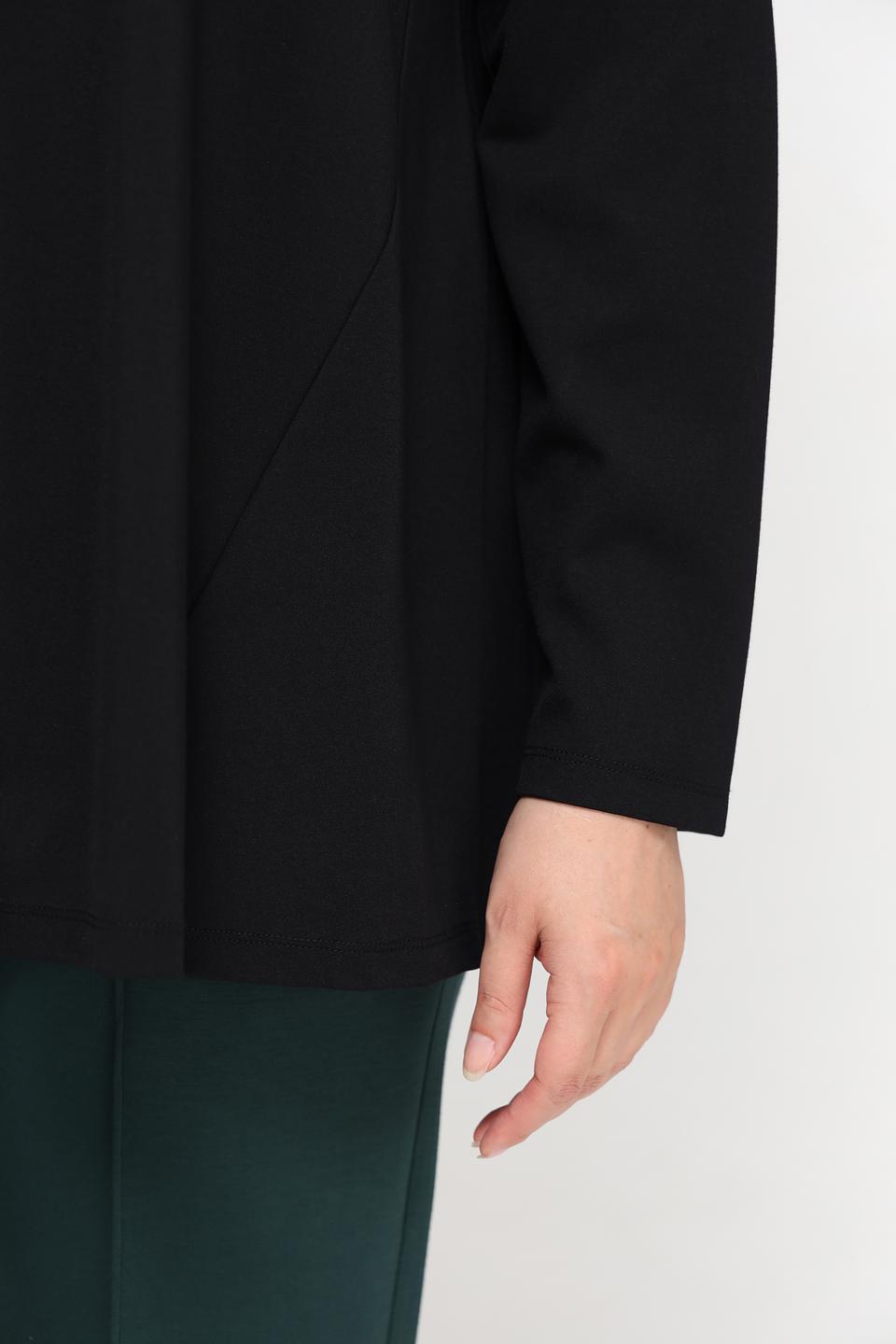 Пуловер Samoon с молнией чёрный