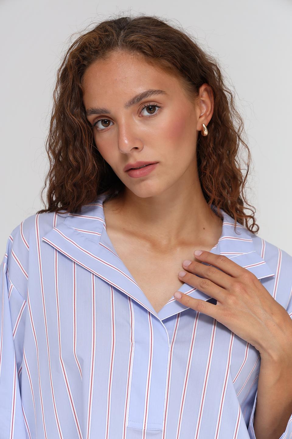 Блуза Gerry Weber в полоску голубую