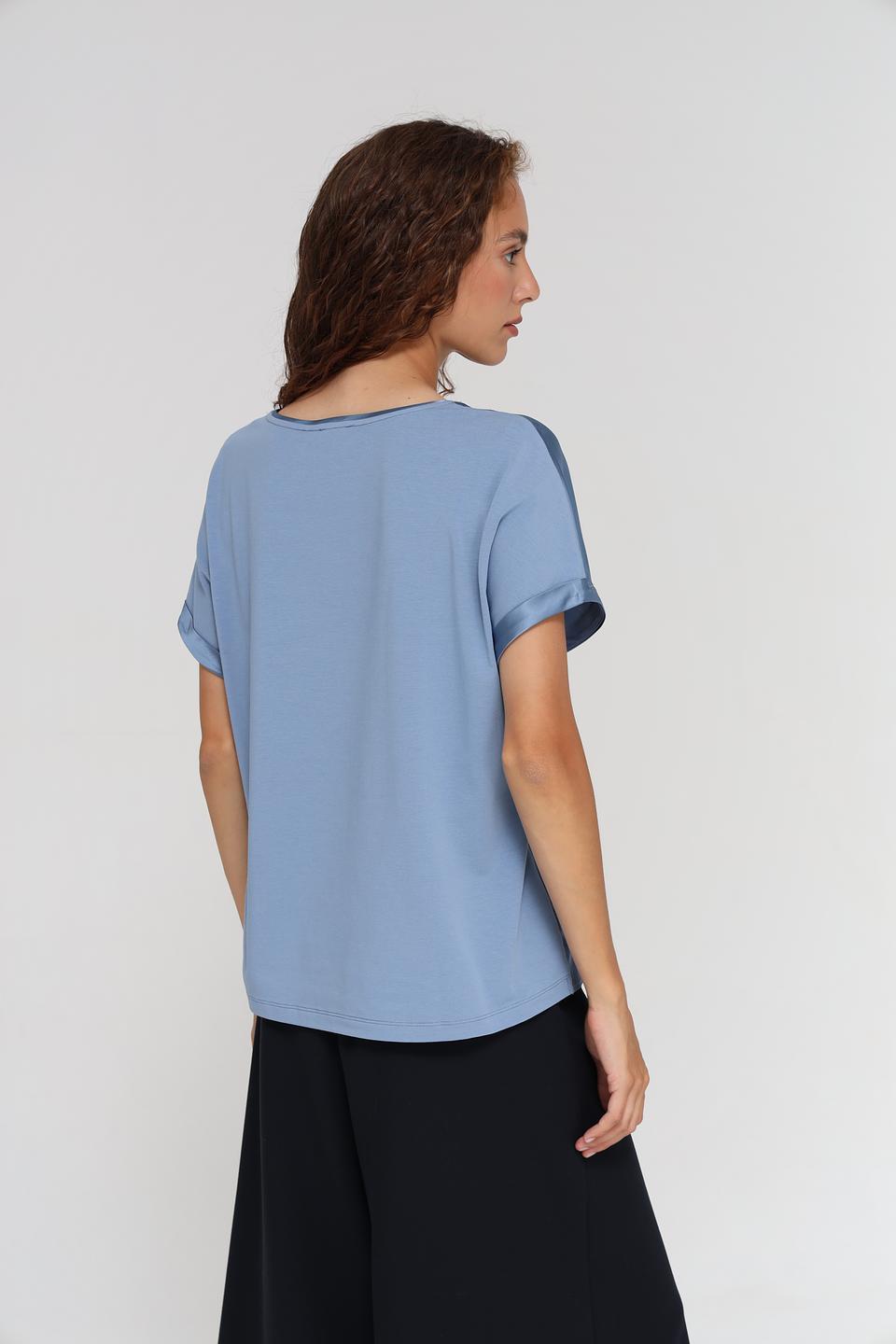 Блуза Gerry Weber голубая с рукавами-крылышками