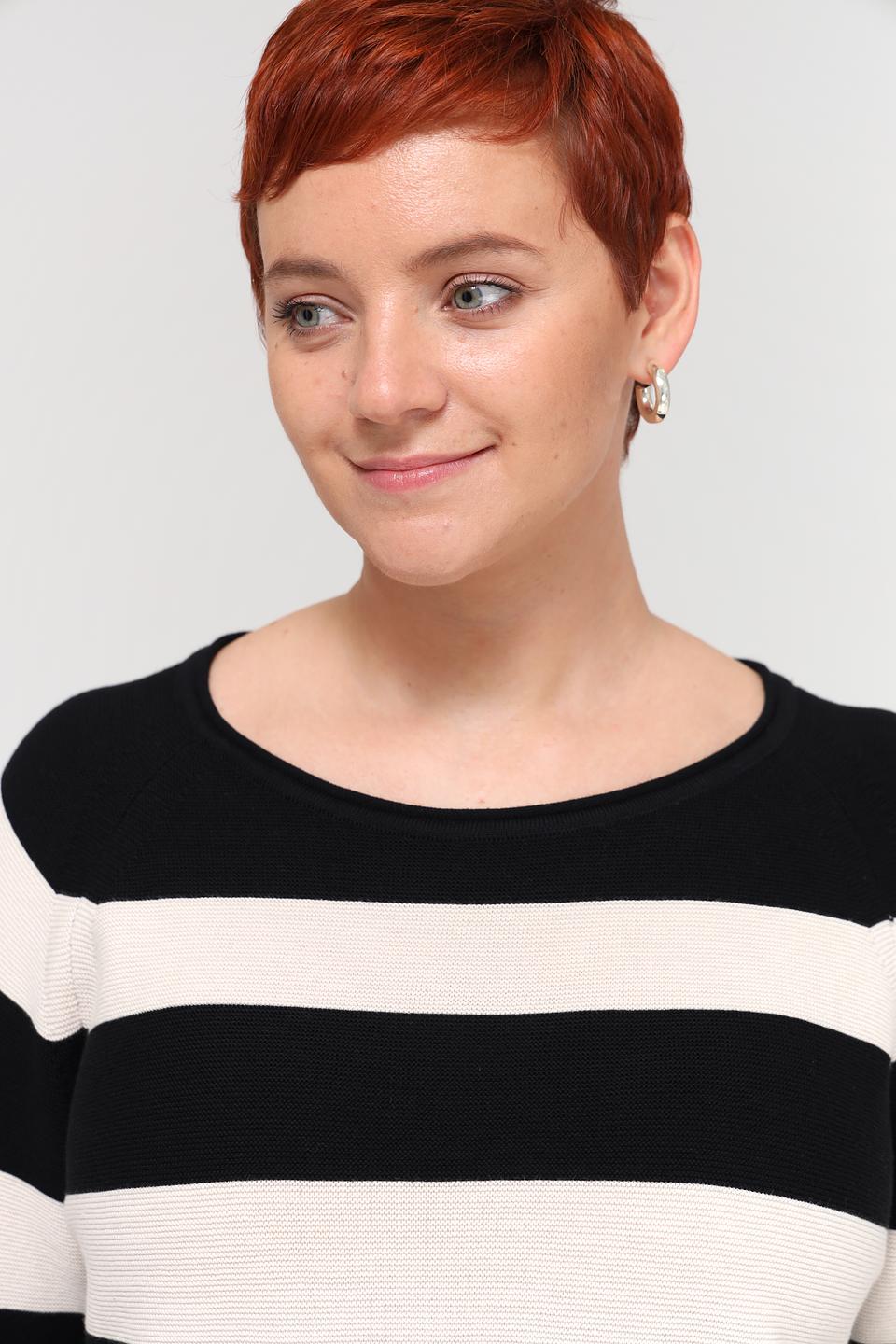 Пуловер Via Appia, полоска, красный