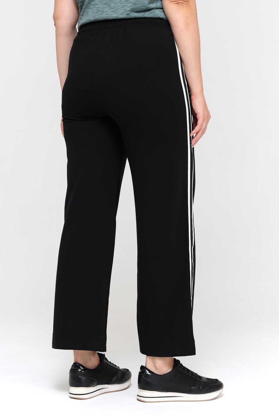 Брюки Via Appia с полосками чёрные
