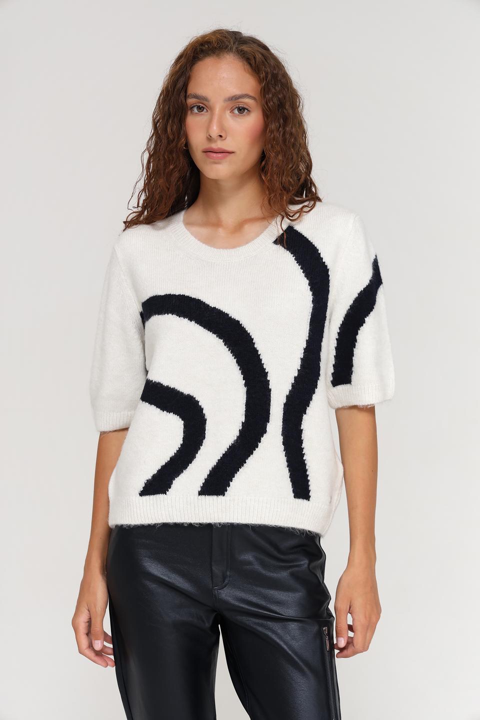 Пуловер Monari с принтом