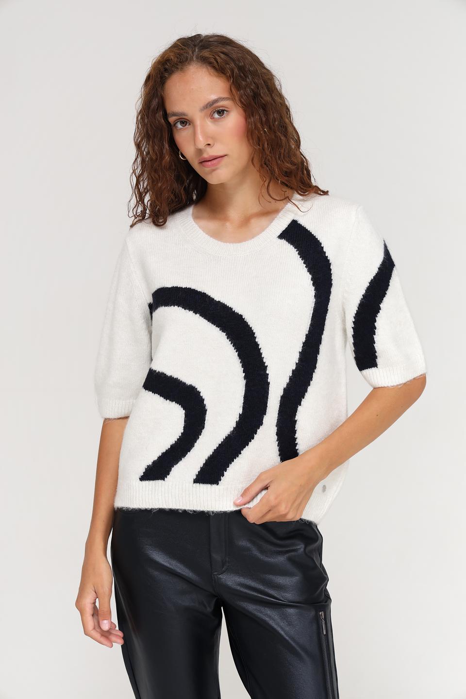 Пуловер Monari с принтом