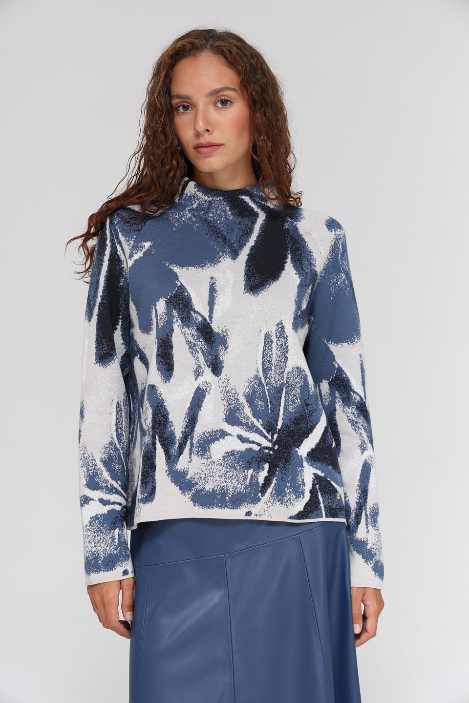 Пуловер Monari с цветочным принтом