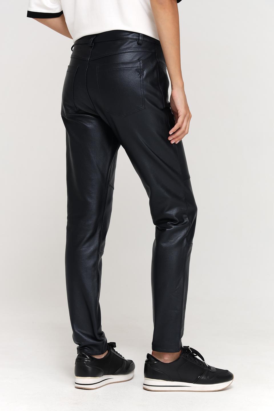 Брюки кожа Monari чёрные