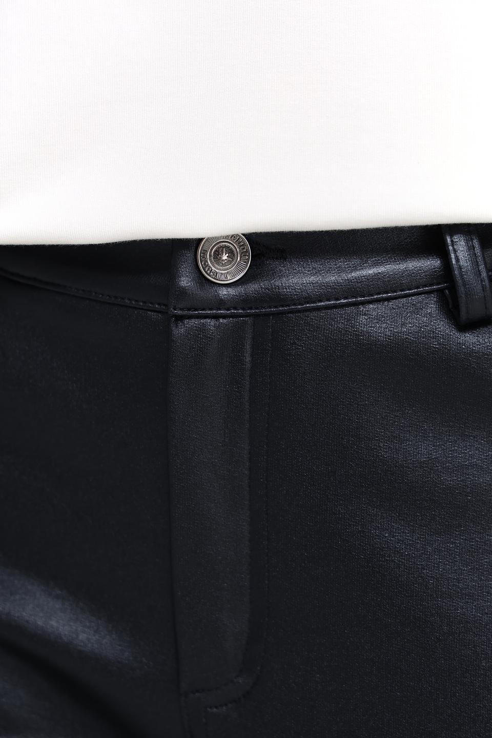 Брюки кожа Monari чёрные