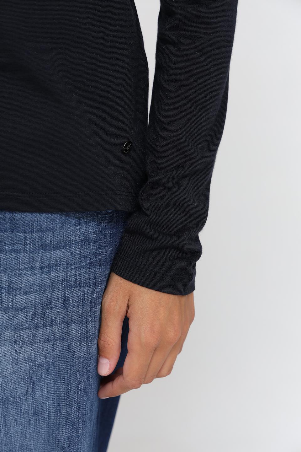 Пуловер Monari чёрный с капюшоном