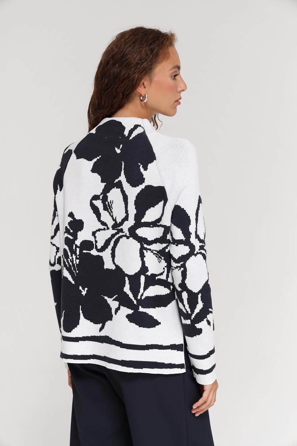 Пуловер Monari с цветочным принтом