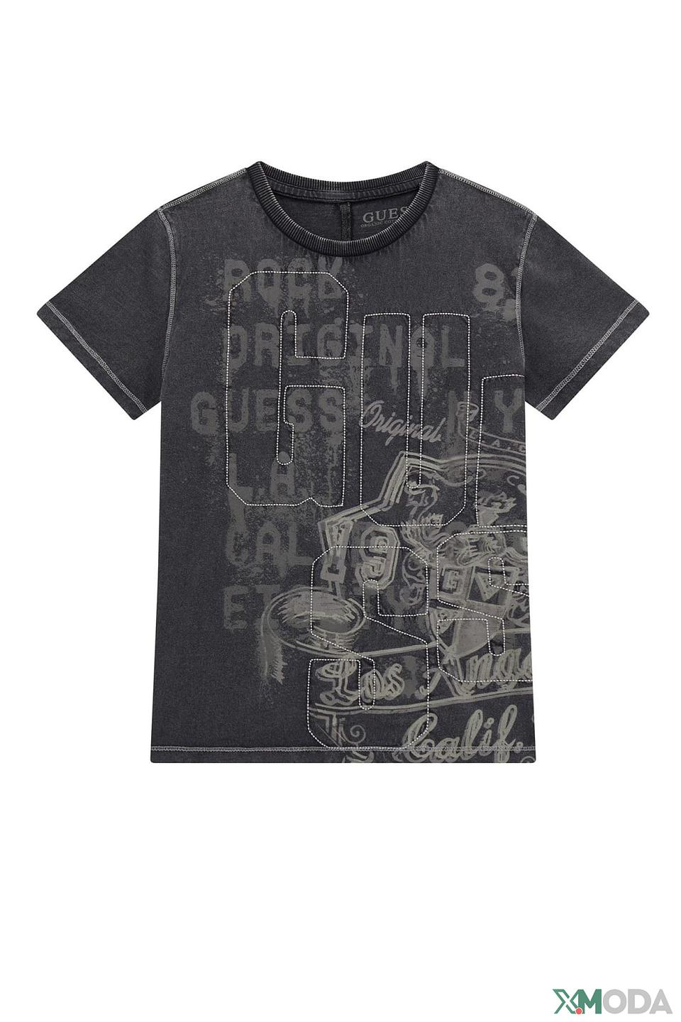 Футболка Guess с принтом чёрный