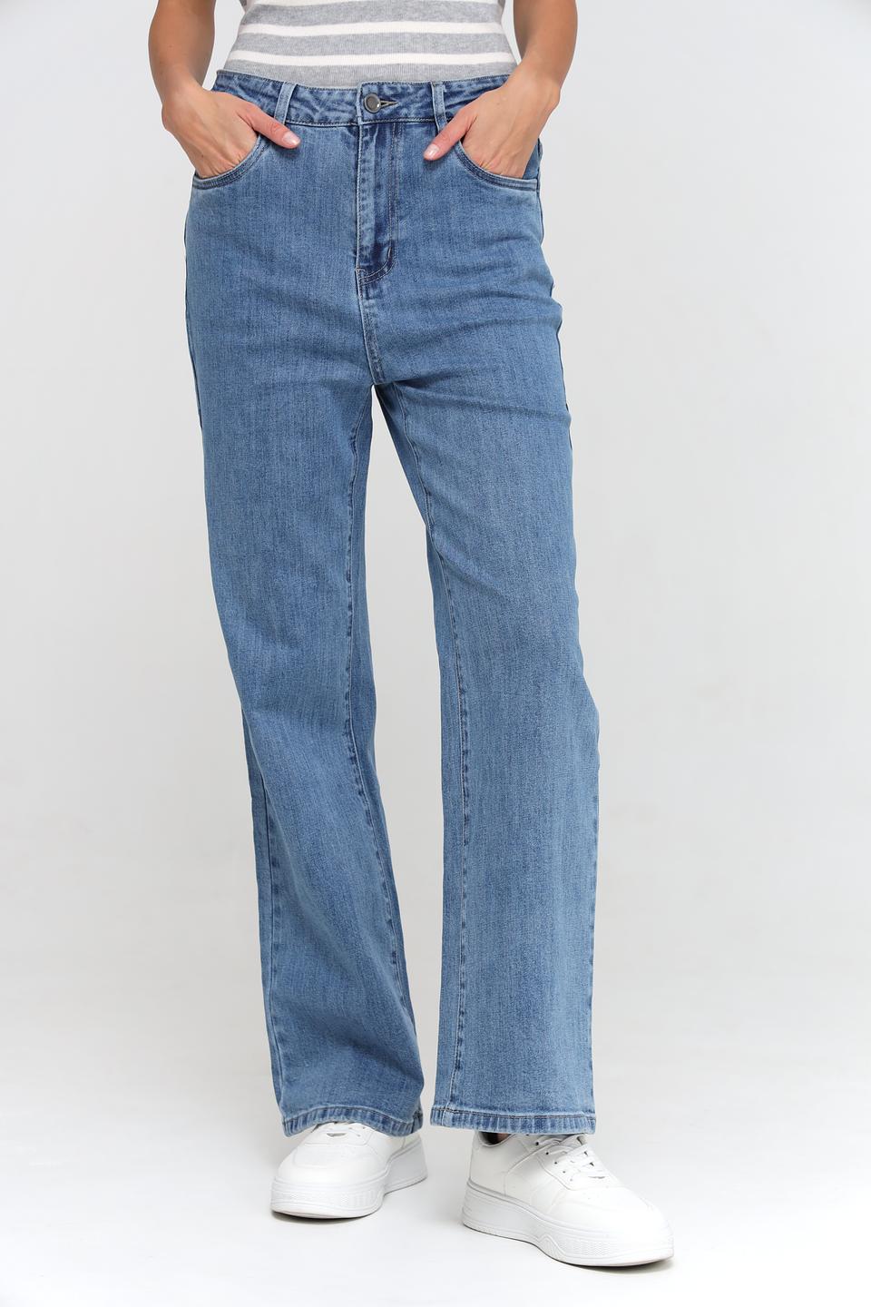 Джинсы UNQ широкие голубые