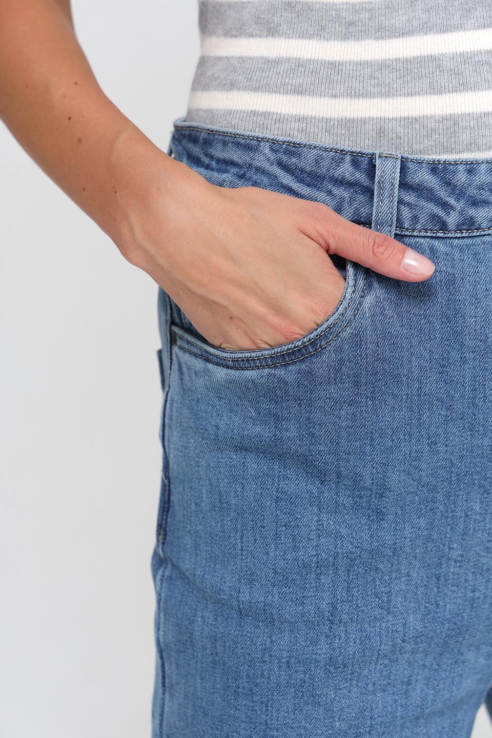 Джинсы UNQ широкие голубые