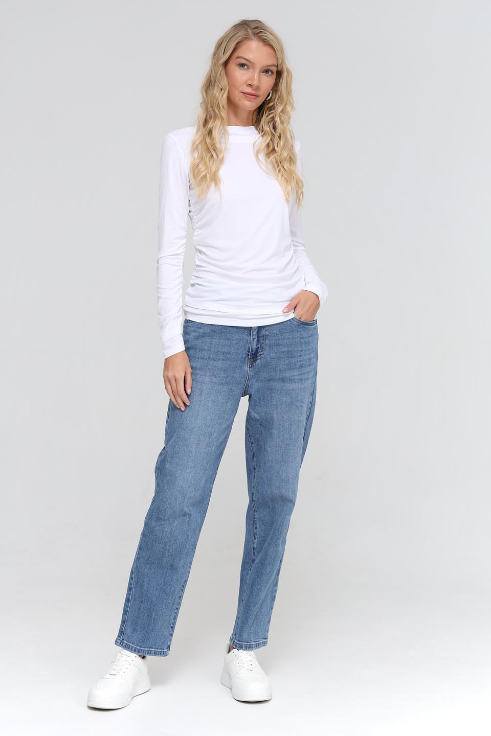 Джинсы UNQ mom fit голубые