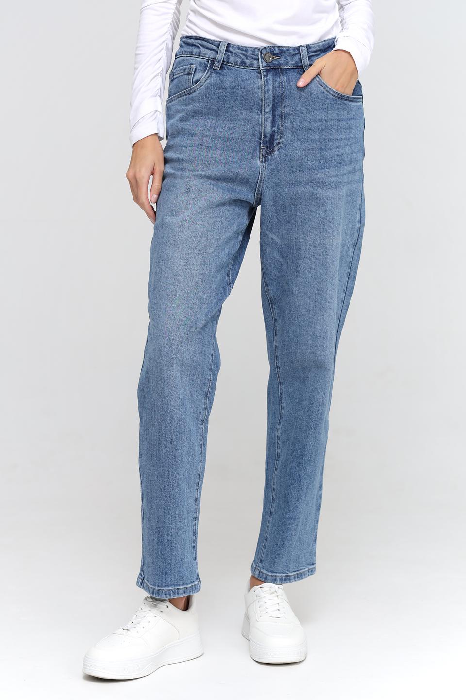 Джинсы UNQ mom fit голубые