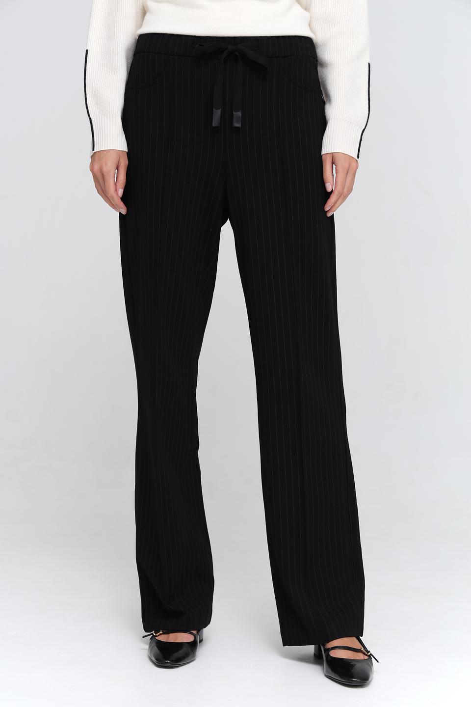 Брюки Ppep. в полоску черные