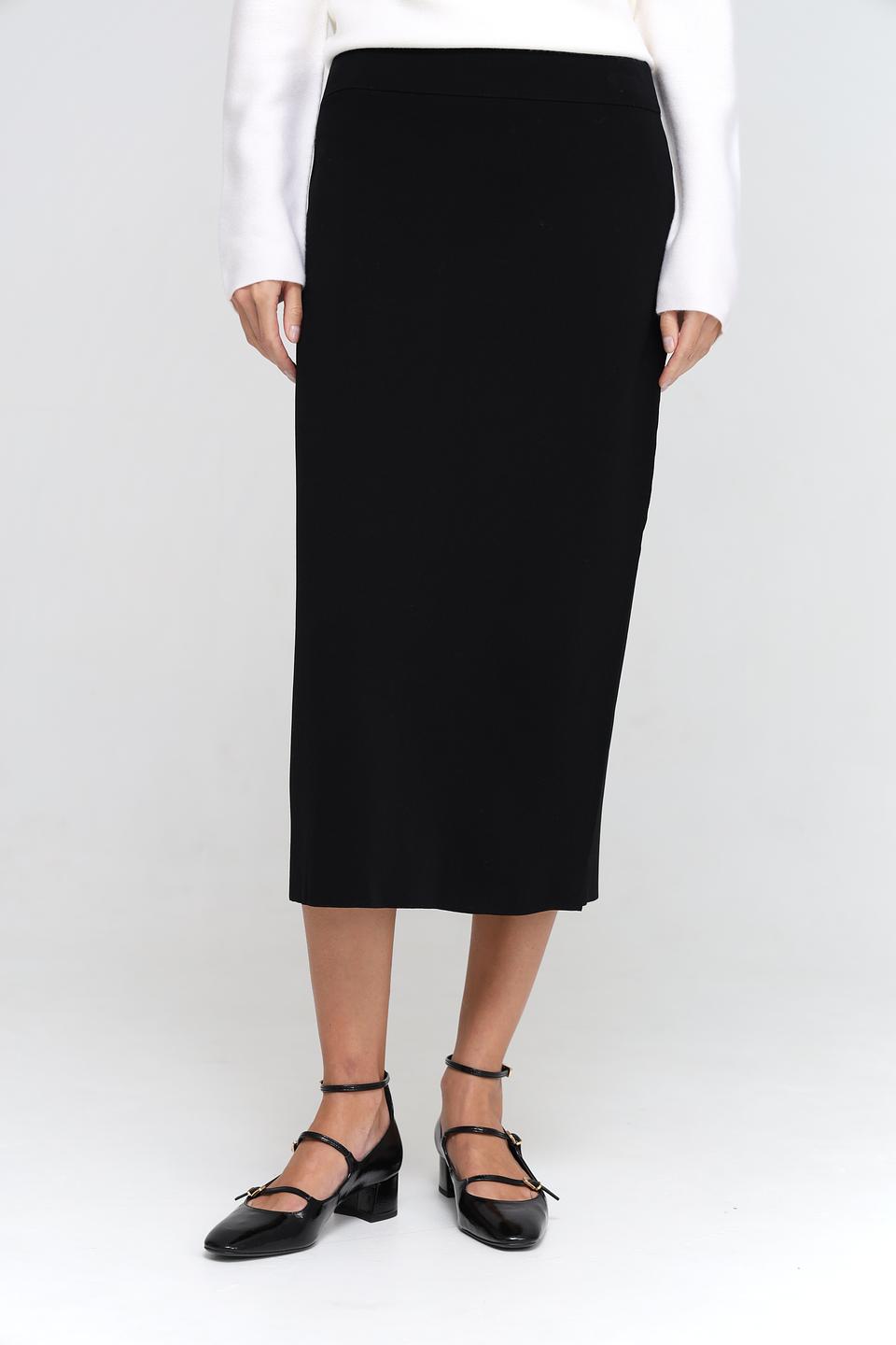 Юбка UNQ женская черная миди