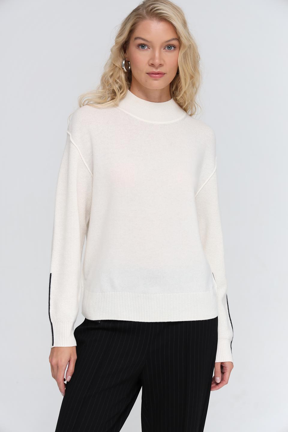 Пуловер Marc Cain кремовый с полосками