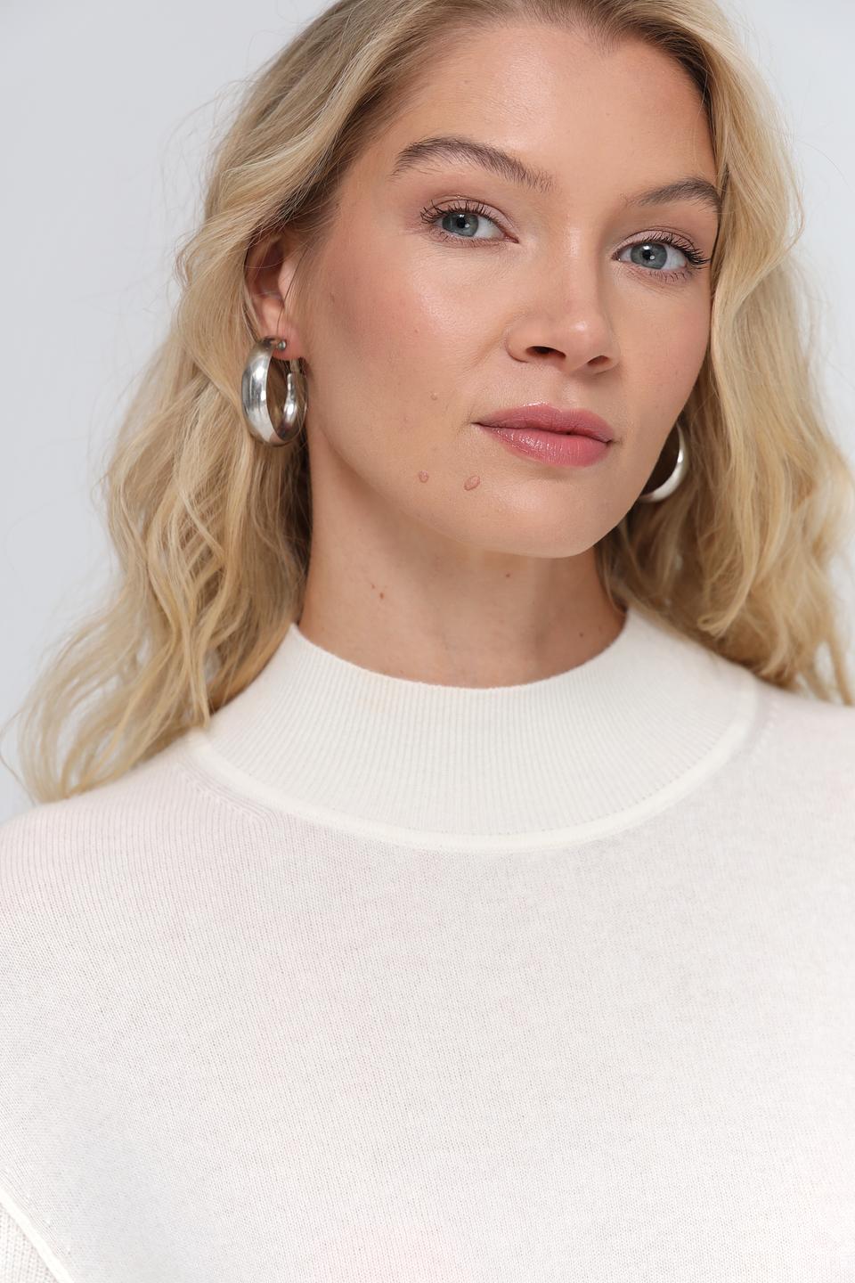 Пуловер Marc Cain кремовый с полосками