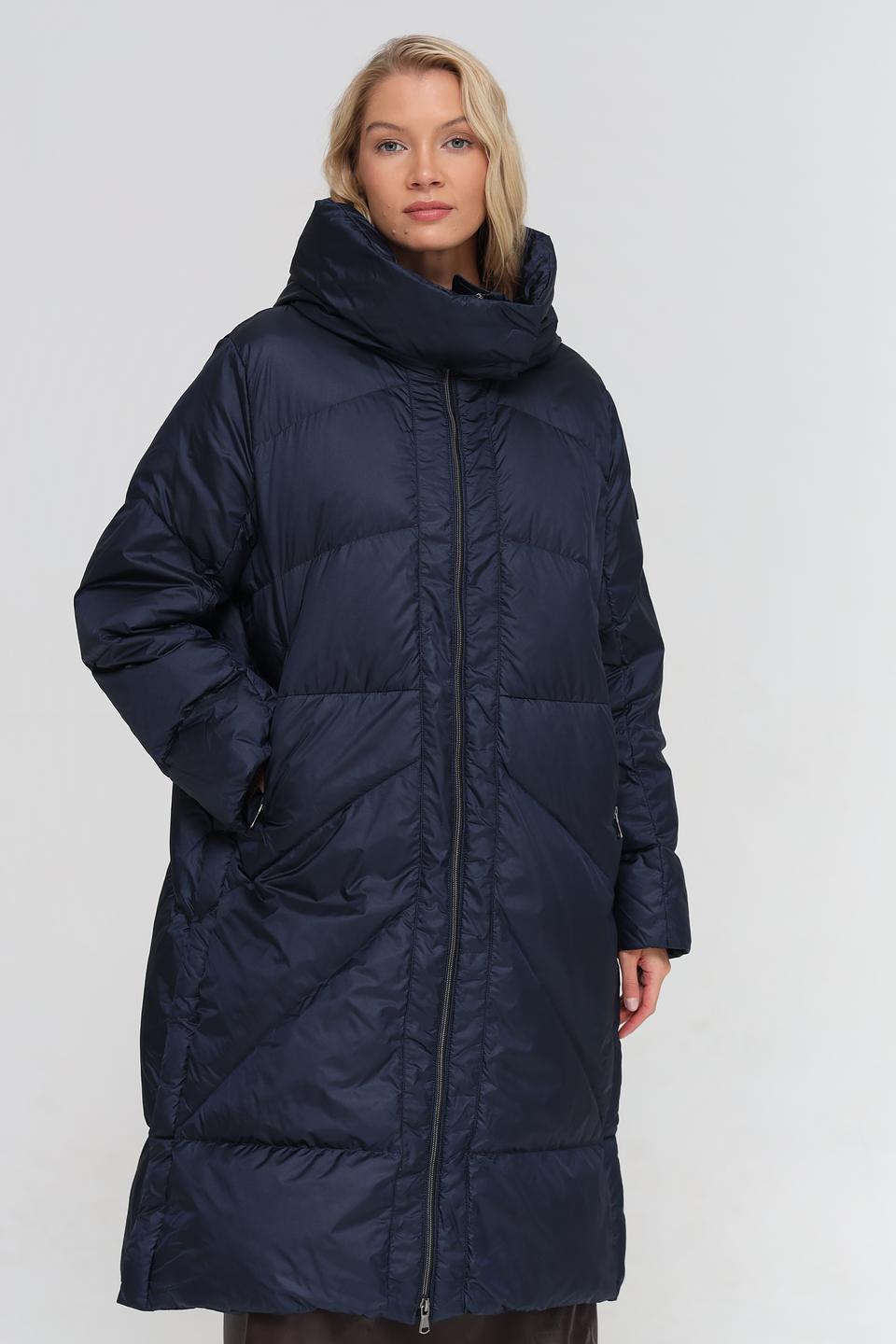 Пальто стеганое Luisa Cerano синее