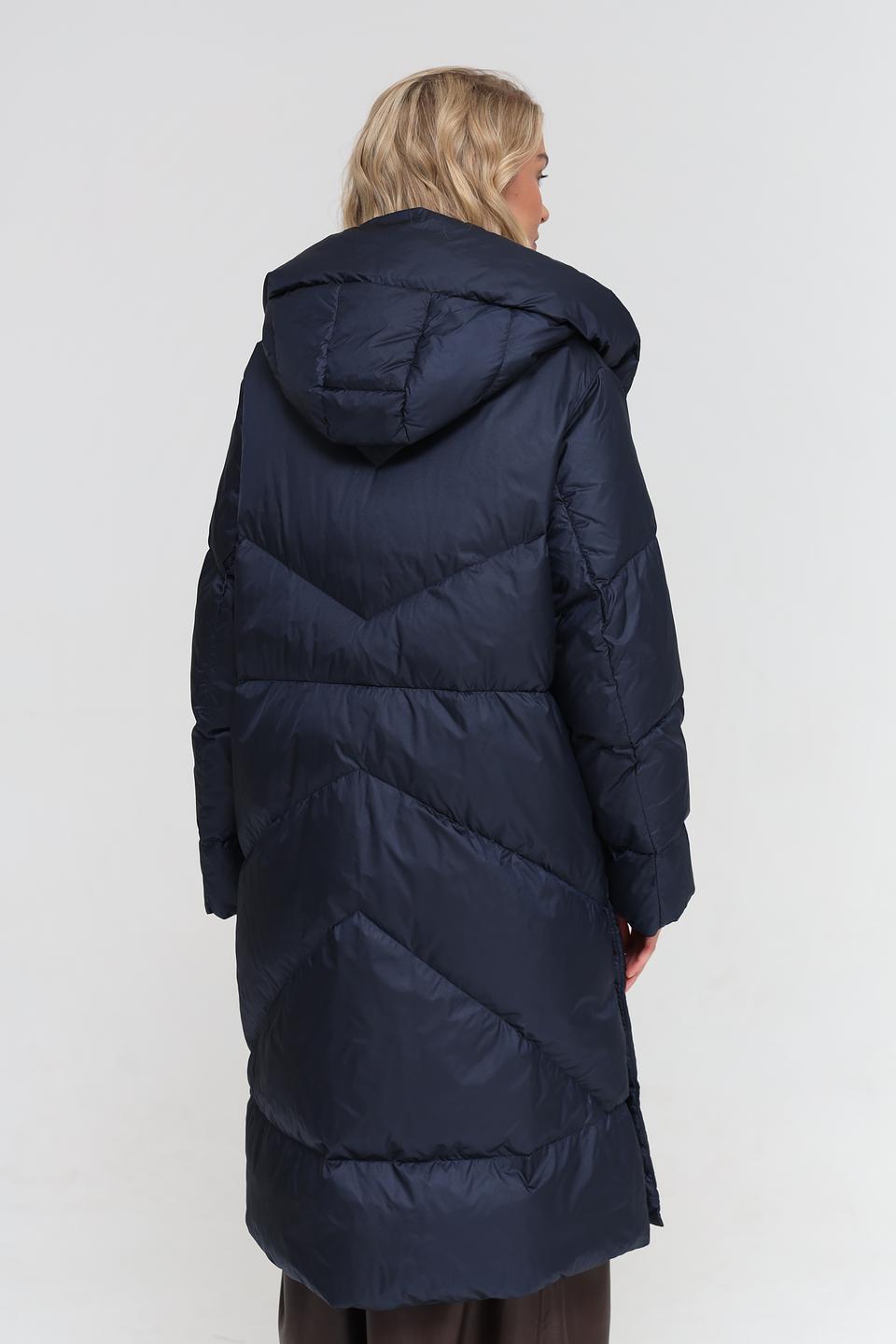 Пальто стеганое Luisa Cerano синее