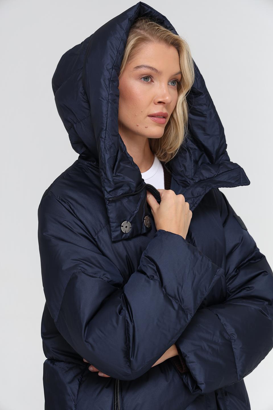 Пальто стеганое Luisa Cerano синее