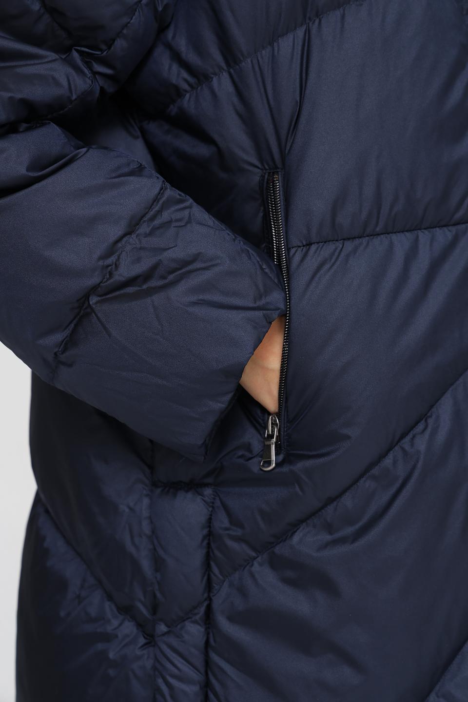 Пальто стеганое Luisa Cerano синее