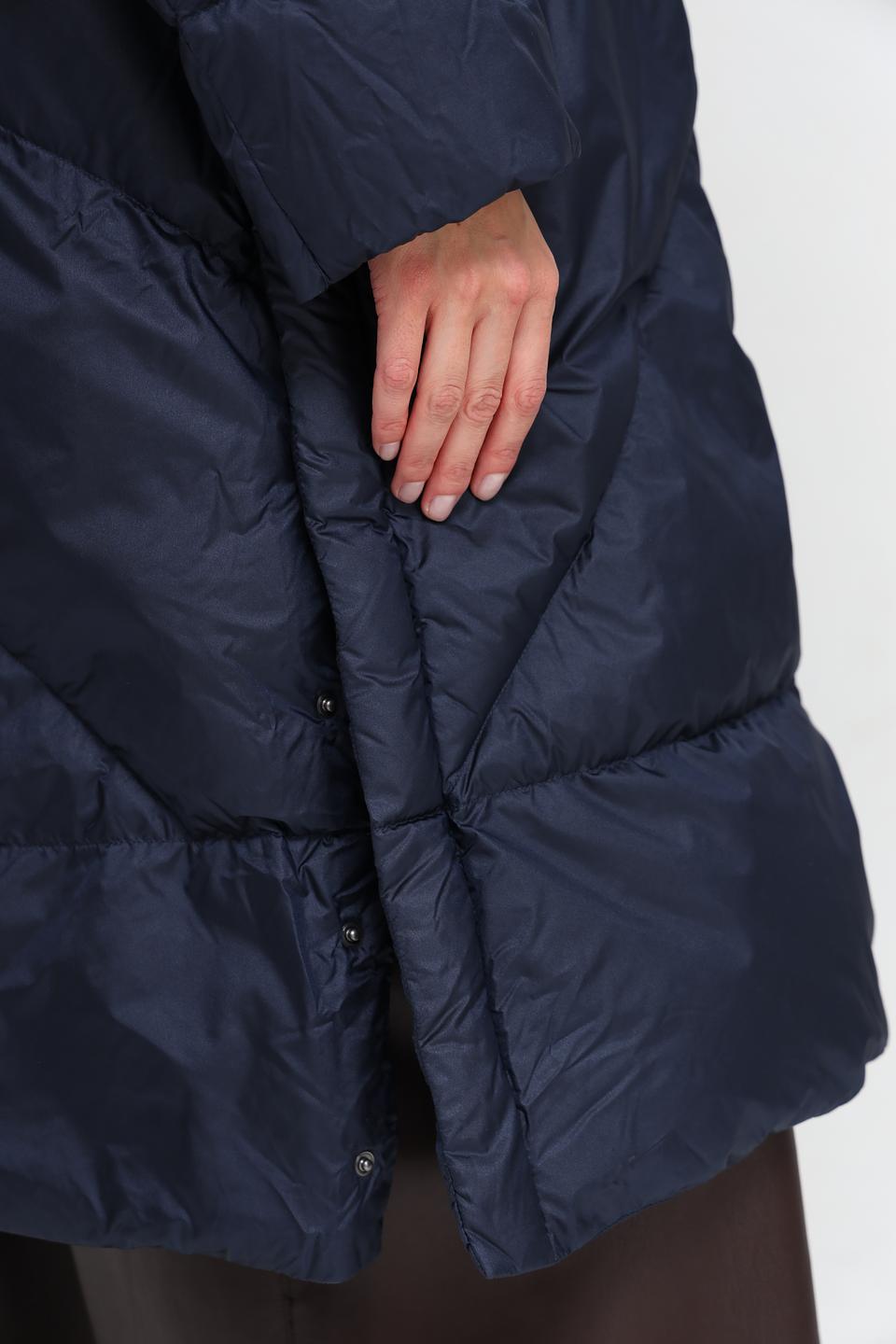 Пальто стеганое Luisa Cerano синее